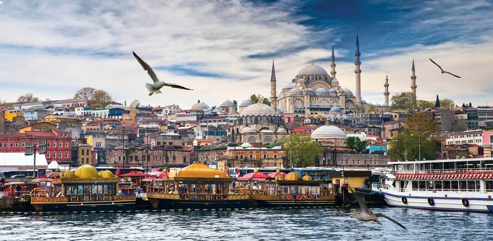 İstanbul Tarihi Yarımada ve Süleymaniye Camii manzarası